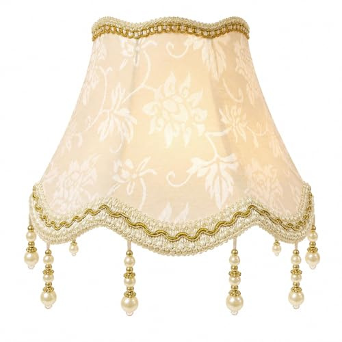 GothicBride Kleiner Lampenschirm E27 Vintage Anhänger Handgefertigte Beige