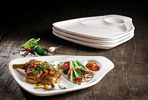 Villeroy & Boch – BBQ Passion, Steak-/Grillteller, L, 4-teiliges Set