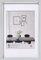 walther design Cadre Photo Argent 20 x 30 cm avec Passe-Partout, Cadre Plastique Style Acier ES030S