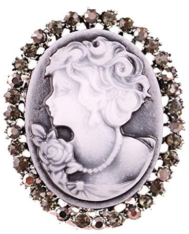 TENDYCOCO Vintage Brosche Damen Kristall Pin Elegantes Accessoire Für Hochzeit Jubiläum Party Schmuck Geschenkidee