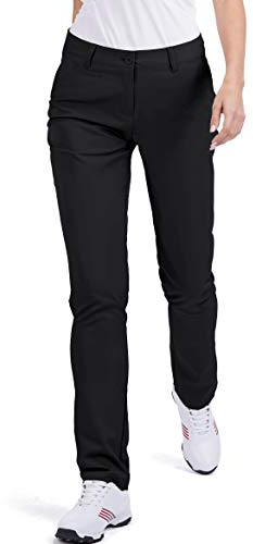 Damen-Golfhose, Stretch, gerade, leicht, atmungsaktiv, Twill - Schwarz - 36