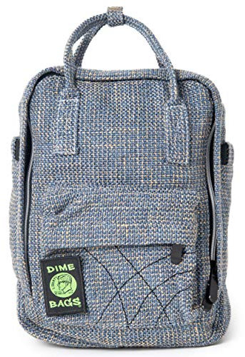 DIME BAGS Mini-Rucksack, hochwertiger Hanf und recycelte Materialien, Rucksack oder Reisetasche, Himmel, Mini-Rucksack