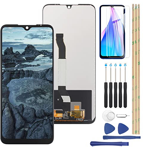 YHX-OU 6.30'' Negro Pantalla LCD para Xiaomi Redmi Note 8T M1908C3XG LCD Display Asamblea Pantalla Táctil Completa Reemplazo de Pantalla + Herramienta + Vidrio Templado(No para Redmi Note 8)