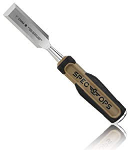 Spec Ops Tools Wood Chisel, 1 Blade, High-Carbon Steel Blade, Shock-Absorbing Grip