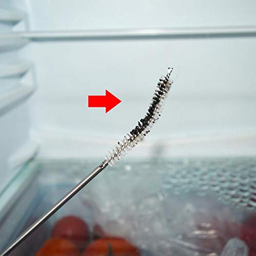 miss-an Flexibles Kühlschrank Baggerrohr Kühlschrank Schrubbbürste, Langes Kühlschrank-Abflussloch Bagger-Abfluss-Verstopfung Entfernen Sie Die Kühlschrank-Reinigungsbürste