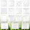 3D Wandpaneele, Zuckerrohr- & Bambusfaser weiß - 100% Natur Paneele Wandverkleidung (50x50cm CATHERINE, 3 Quadratmeter), Wandverkleidung, Tapeten, Deckenpaneel