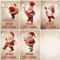 EDITION COLIBRI 25 Geschenkanhänger Weihnachten: Lustige Weihnachtsmänner, Etiketten Anhänger, Tags, Anhängeschilder, Dekorieren, Geschenke, Tannenbaumschmuck, Weihnachtsdeko aus Papier (Set 2)