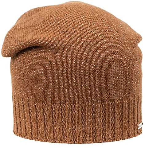 GIESSWEIN Mütze Schönberg - Leichte Damen Kaschmir Mütze, Feinstrick Haube mit Glitzer Garn, Strickmütze, Women Cashmere Beanie