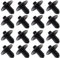 ECSiNG 30 Stück Auto Radlauf Innenverkleidung Clips Stoßstangen Halter Clips 4D0807300 Kompatibel mit Audi Q3/Q5/Q7/A2/A4/A5/A8/S8/TT Schwarz