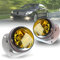 Nebelscheinwerfer für Mercedes Benz W164 W251 V251 R230 C209 C216 A209 S204 W204 W211, (C CLK E M R S SL Klasse) 2002-2014, nur passend für AMG Paket Stoßstange,1 Paar re und li, glas gelb linse