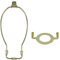Kit de remplacement pour lampe de harpe - 20,3 cm - Accessoires d'éclairage à faire soi-même - Cadre en corne (doré)