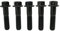 RISON-Titanium 5 Stück Titanschrauben M8x1.25x25mm, Titan Flansch Schrauben Sechskantschraube, Titan Schrauben Bolzen Bremssattelschraube Motorradschrauben Autoschrauben