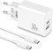 MatauMahi Chargeur USB C 30W et Câble Type C 2m, Prise 2 Ports avec PD/QC, Embout Chargeur Rapide, Adaptateur Secteur USB C Compatible avec iPhone 16 15 Pro Max, Samsung S24/S23, Google Pixel 9/8/7/6
