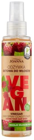 JOANNA Vegan vinegar conditioner for hair. Contains raspberry vinegar. The hair becomes softer and shiny. Leaves a delicate fruity fragrance for care of all hair types, 150 ml
