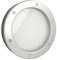 MLS Bullauge B4000, Bullauge für Türen, aus Robustem Aluminium, VSG-Sicherheitsglas, Passend für 40 mm Starke Türen, Beidseitig Sichtbare Befestigungsschrauben, 400 mm Durchmesser, Mattes Glas, Silber
