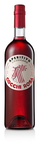 COCCHI - Americano Rosa - Apéritif à base de Vin - 16,5% Alcool - Origine : Italie/Piémont - Notes de vanille et de fleurs - A déguster pur ou en cocktail - 75 cl