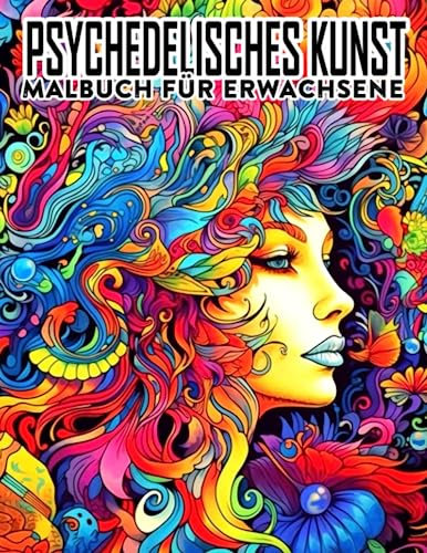 Psychedelisches Kunst-Malbuch für Erwachsene: Entspannen Sie sich mit 30 Kunst-Malvorlagen, die in diesem stressabbauenden Geschenk enthalten sind, perfekt für Wichtel- oder Scherzgeschenkaustausch.