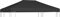 HIGSOSE Pavillondach 310 g/m² 4x3 m Grau Ersatzdach Pavillon Pavillon Zubehör Pavillondach Wasserdicht Stabil Winterfest Dach für Pavillon Gartenpavillon Abdeckung