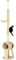 PawHut 255cm Cat Tree Tower w/Scratching Post, Cat House, Ball, Platform, Beige