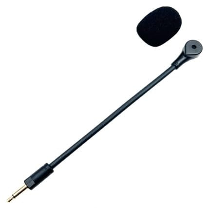 MICMXMO Microphone Replacement Compatible with Razer Kaira PRO Wireless Gaming Headsets Noise Cancelling Mic for PS5 Xbox One Switch Mac PC Computer, 3.5 mm Jack