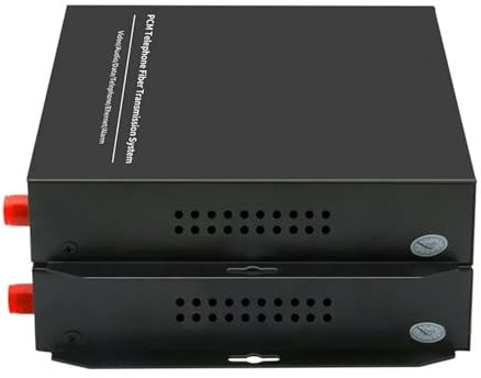 VJSUWI 1 Pair 8 Channel -PCM Voice TEL Over Fiber Optic Multiplexer Extender with 100M Ethernet,Support Caller ID And Fax Function