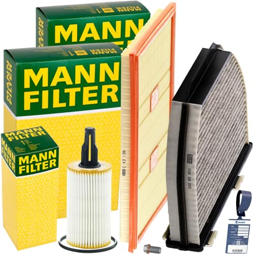 Mann Filter Inspektionspaket | C43139,(LX3140)+CUK29005+HU7025z+V30-2001+MN1801 passend für 300 350 W204 W212 GLK X204