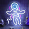 Neonschilder, Astronauten-Neonlichter für Wanddekoration, dimmbare LED-Schilder, USB-betrieben, Weltraummann-Schild, Licht für Jungen, Schlafzimmer, Spielzimmer, Party, Weihnachten, Geburtstag, Gesch