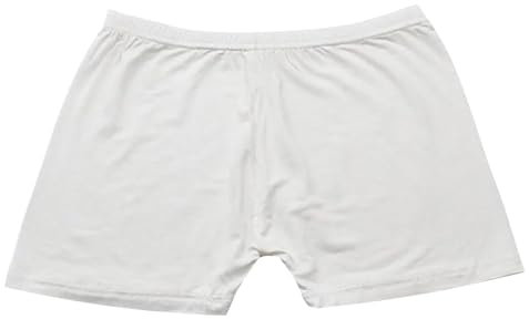 Luckywaqng Short de protection contre les coupures pour femme - Confortable et lisse - Short de yoga - Short d'entraînement - Short de golf pour homme, Blanc., taille unique