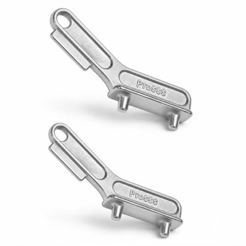 ProSSS 1PCS Marine Grade 316 Stainless Steel Deck Fill Key - Polished Boat Gas Cap Key Set, Corrosion-Resistant Replacement Tool for Sea Ray Yacht Accessories (Silver)