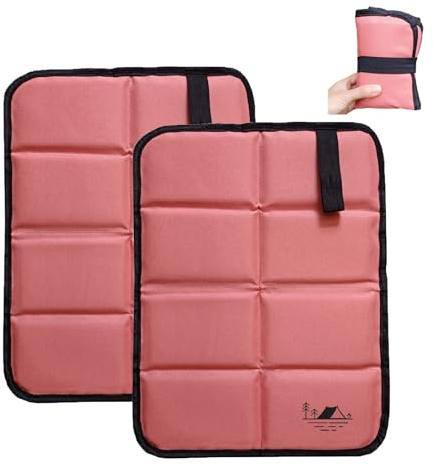 LUHIUMOYA Sitzkissen Outdoor, robust und langlebig, feuchtigkeits- und kältefest, geeignet für Wandern, Camping, Picknick, Sportplätze (Rosa)