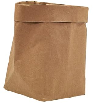 Yardwe Papier Kraft Lavable Réutilisable Organiseur de Rangement et Cache Pot Décoratif Résistant et Pliable