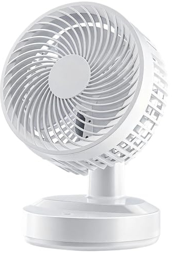 Portable Oscillating Fan, U Powered, Strong Airflow, 70° Horizontal Coverage, Silent Table Fan Design For Dorms, Home, And Office