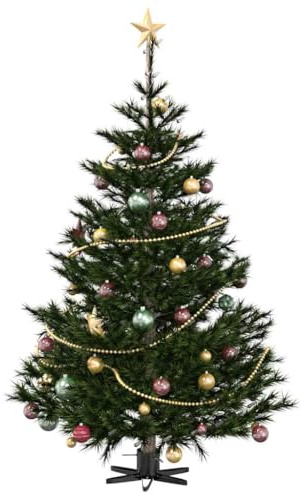 vidaXL Weihnachtsbaumständer Schwarz 50 x 50 x 15,5 cm Stahl