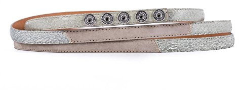 Noosa Petite Double Skinny Patch Salmon - Gürtel, Gürtelgröße:95