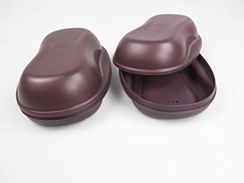TUPPERWARE Mikrowelle Omlett-Meister 430ml (2) lila Eierspeisen für die Omelette P 23554