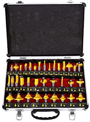 Router Bit Set, 35pcs Set 1 2 Inch Shank High Grade Alloy Milling Cutter Wood Milling Saw Cutter Woodworking Tool With Alloy Case For Home And Diy