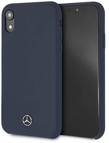 CG MOBILE Mercedes-Benz Case for iPhone XR 6.1 Inch Navy Blue Lining