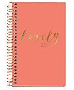 Miquelrius 39372 Taschenkalender 2020, 80 x 125 mm, Korallenrot