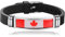Kanada Flagge geflochtenes Armband Silikon Kette Armband Souvenir, Mode handgefertigte Armband für Mann & Frau besonderes Tagesgeschenk