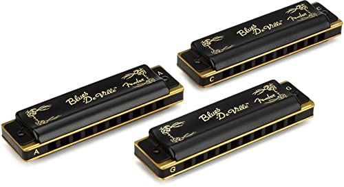 Fender Blues DeVille Harmonicas - 3-Pack - Incl. Case
