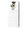Scottish Thistle Flower of Scotland Magnetic Fridge Notepad | Shopping Lists | Memo Pad | 8.5cm x 21cm x 1cm