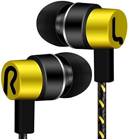 No/Brand Auricolari universali da 3,5 mm nell'orecchio Auricolari Stereo Bassi Cuffie cablate per Telefono Cellulare Auricolari Stereo Bluetooth Auricolari Musicali 2J17