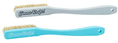Gimme Kraft! Dicker Bert Boulderbürste Kletterbürste Brush mit Wildschweinborsten Climbing (Blau)