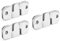 Shiwaki 3 Pezzi Staffa per Montaggio a Incasso ad Incastro 43 x 19mm Gancio per Cornice per Foto Gancio per Foto in Acciaio Inossidabile Staffa per Clip a Z Testata Accessori per Montaggio a Parete