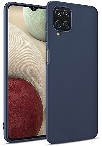 BENNALD Hülle für Samsung Galaxy A12 / M12 Hülle, Soft Schutzhülle Case Cover - Premium TPU Tasche Handyhülle für Samsung Galaxy A12 / M12 (Dunkelblau)