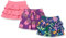 Amazon Essentials Jupe-Short à Volants en Maille (Anciennement Spotted Zebra) Fille, Lot de 3, Bleu Marine Jungle/Rose/Violet Frites, 5 Ans