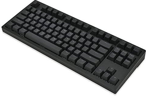 ikbc MF87v3 v3 Clavier mécanique TKL rétroéclairé à DEL RVB avec interrupteur bleu Cherry MX, touches PBT à double tir, boîtier en aluminium CNC noir