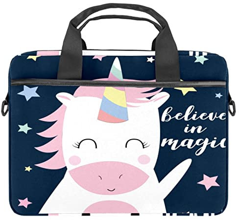Einhorn-Laptoptasche mit Griff, 34 - 36,8 cm (13,4 - 14,5 Zoll), Tragetasche, Aktentasche