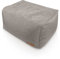 Aiire Sitzhocker rechteckiger 50x40x30 cm - Pouf Hocker, Sitzpouf, Hochwertiger, Pflegeleichter Sitzpuff - Sitzsack Fußstütze oder fußhocker für Wohnzimmer und Schlafzimmer Beige