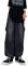Skateboard Frog Baggy Jeans Damen Denim Cargo Breite Jogginghose Herren Y2K Fallschirmhose mit Taschen (Black,L)
